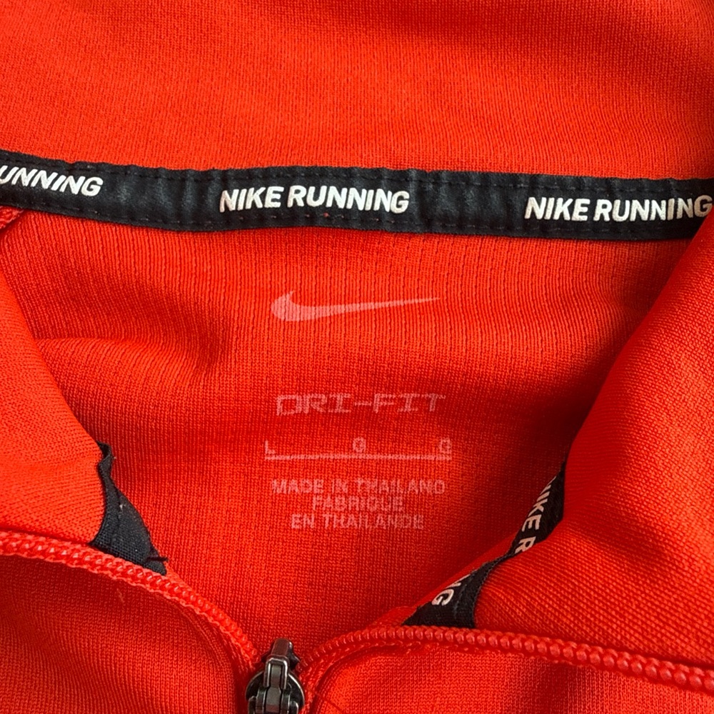 Women's NIKE Running Dri-Fit Quarter Zip Pullover DJ6984-673 Size Large Red - Picture 4 of 7